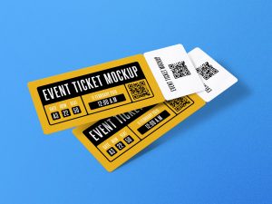 Picture of event tickets template