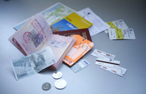 Picture of paying money for your visa