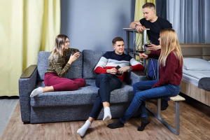 Picture of a student dormitory in Finland
