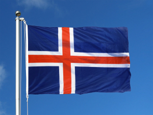 Picture of a flag of Iceland